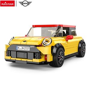 MINI John Cooper Works Byggeklodser sæt Bil 1:24 (Fra 6 år) Gul-4