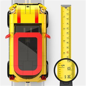 MINI John Cooper Works Byggeklodser sæt Bil 1:24 (Fra 6 år) Gul-7
