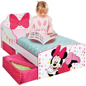 Minnie Mouse Seng m/opbevaring (140cm)