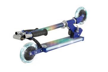 MoVe Electro-Lite Foldbart Løbehjul med LED-lys – Blå/Lilla-2
