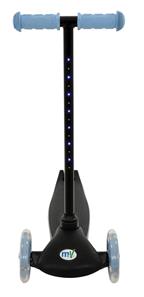 MoVe Tilt & Glo 3-hjulet Løbehjul med LED-lys – Blå-2