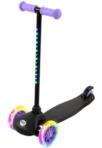 MoVe Tilt & Glo 3-hjulet Løbehjul med LED-lys – Lilla