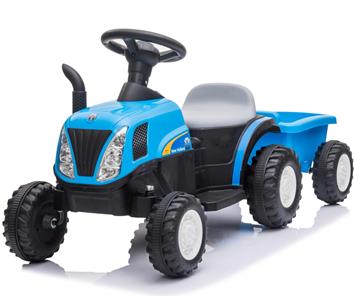 New Holland T7 EL Traktor med anhænger (2x12V motor)