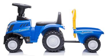 New Holland T7 Gå-Traktor med Trailer og værktøj, Blå-2