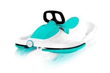 Nimbus Bobslæde med Rat, Ice Blue-7