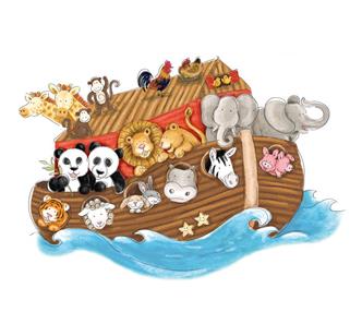 Noah's Ark Gigant wallstickers-2