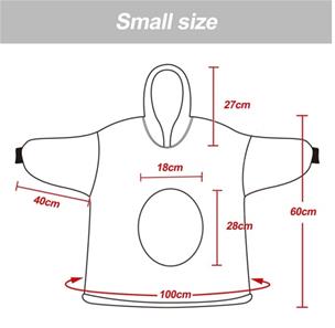 Noxxiez Cuddle Hoodiez - Kanin,  Small (3-6 år)-4