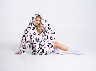 Noxxiez Cuddle Voksen Hoodiez - Panda-2