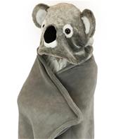 Noxxiez dyre tæppe med hætte - Koala