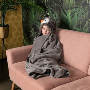 Noxxiez dyre tæppe med hætte - Pingvin-2