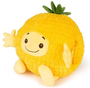 Noxxiez Kæmpe bamse, håndvarmer og pude - Ananas