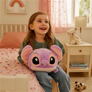 Noxxiez Kæmpe bamse, håndvarmer og pude - Angel-2