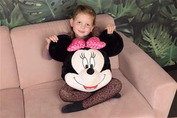 Noxxiez Kæmpe bamse, håndvarmer og pude - Minnie Mouse-3