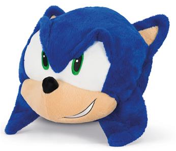 Noxxiez Kæmpe bamse, håndvarmer og pude - Sonic