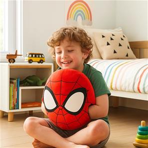 Noxxiez Kæmpe bamse, håndvarmer og pude - Spiderman-3