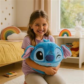 Noxxiez Kæmpe bamse, håndvarmer og pude - Stitch-3