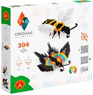 Origami 3D 2-i-1 pakke - Bi og sommerfugl