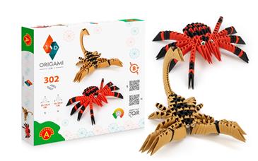 Origami 3D 2-i-1 pakke - Edderkop og Skorpion-2