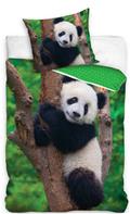 Panda Sengetøj 140 x 200, 100 procent bomuld