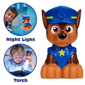 Paw Patrol Chase  2i1 Natlampe og lygte Figur-2