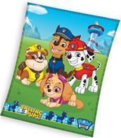 Paw Patrol Coral Fleece tæppe - 150 x 200 cm