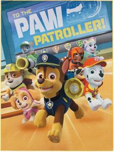 Paw Patrol De Luxe gulvtæppe til børn 95x125