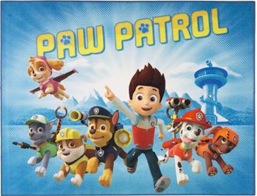 Paw Patrol On the roll De Luxe gulvtæppe til børn 95x125