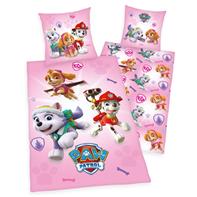 Paw Patrol Pink Sengetøj - 100 procent bomuld