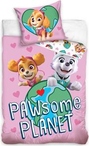 Paw Patrol Sengetøj ''Pawsome Planet'' 140 x 200 cm, 100 procent bomuld