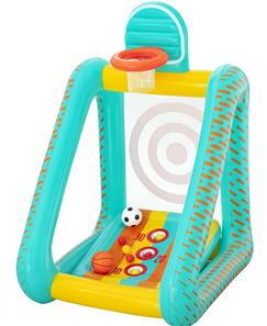 Perfect Aim 3-i-1 Oppusteligt Havespil 127 x 109 x 178 cm