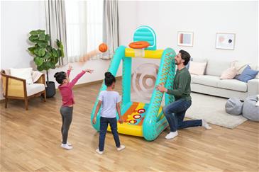 Perfect Aim 3-i-1 Oppusteligt Havespil 127 x 109 x 178 cm-9