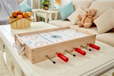 Pintoy Bordfodbold og Ishockey 2-i-1 spil til børn i træ -5
