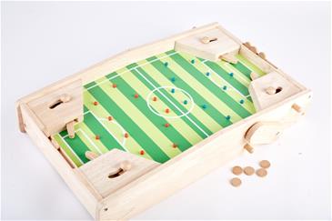 Pintoy 2-i-1 spil Fodbold Flipper og Pinball spil til børn i træ -5