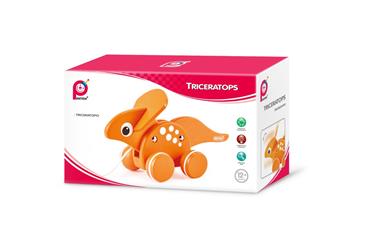 Pintoy træklegetøj Triceratops Dinosaur (fra 12 M)-2