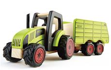 Pintoy Traktor med anhænger Trælegetøj