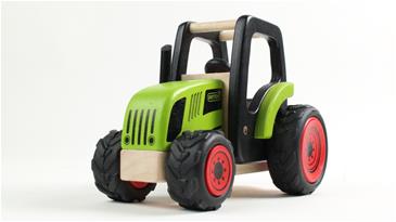 Pintoy Traktor med anhænger Trælegetøj-7