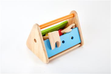 Pintoy Værktøjskasse til børn m/tilbehør i træ -5