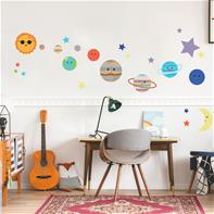 Planeter og stjerner Wallstickers
