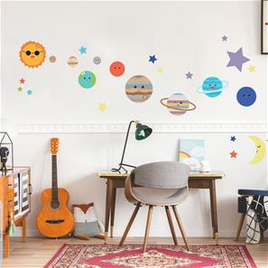 Planeter og stjerner Wallstickers