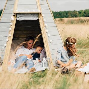 Plum Stort Tipi Træ Legehus til børn-4