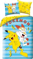 Pokemon Pikachu og Scorbunny Sengetøj  - 100 procent bomuld