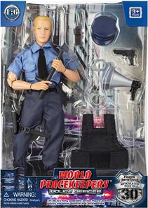 Politibetjent Action Figur 30,5cm med tilbehør (Model A)-2