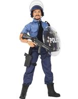 Politibetjent Action Figur 30,5cm med tilbehør (Model B)