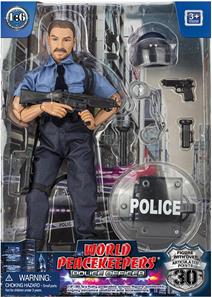 Politibetjent Action Figur 30,5cm med tilbehør (Model B)-2
