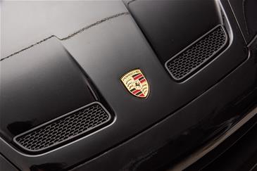 Porsche 911 GT3 Sort Elbil Til børn 21,6V m/Gummihjul+Lædersæde-3
