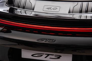 Porsche 911 GT3 Sort Elbil Til børn 21,6V m/Gummihjul+Lædersæde-4