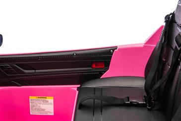 Porsche Taycan Turbo S Elbil Til børn 21,6V m/Gummihjul, Lædersæde Pink-18