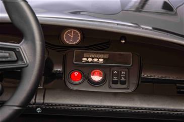 Porsche Taycan Turbo S Elbil Til børn 21,6V m/Gummihjul, Lædersæde sort-8