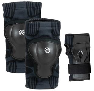 Powerslide Onesize Dual Pack beskyttelsessæt,  til mænd Sort-6