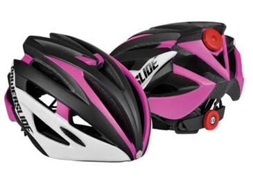Powerslide Race Attack Pink Hjelm med LED Lys-2